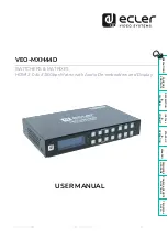 Предварительный просмотр 1 страницы Ecler VEO-MXH44D User Manual