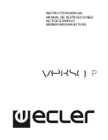 Preview for 1 page of Ecler VERSO P Series Instruction Manual