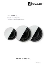 Предварительный просмотр 1 страницы Ecler VIC Series User Manual