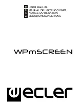 Ecler WPmSCREEN User Manual предпросмотр