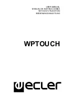 Preview for 1 page of Ecler WPTOUCH User Manual