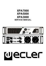 Ecler XPA3000 Service Manual предпросмотр