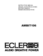 Ecleree AMBIT106 Instruction Manual предпросмотр