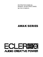 Ecleree AWAK108i Instruction Manual предпросмотр