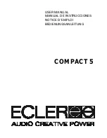 Ecleree COMPACT 5 Instruction Manual предпросмотр