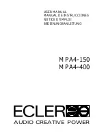 Ecleree MPA4-150 User Manual preview