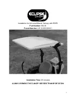 Eclipse canopy 3641S Installation preview