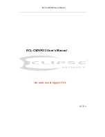 Eclipse Security ECL-CVDVR32 User Manual preview