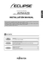 Предварительный просмотр 1 страницы Eclipse AVN4429 Installation Manual