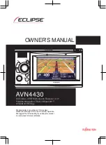 Предварительный просмотр 1 страницы Eclipse AVN4430 Owner'S Manual