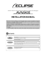 Eclipse avn5435 Installation Manual preview