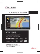 Eclipse AVN726E Owner'S Manual preview