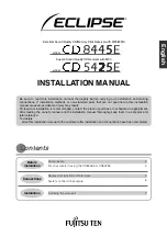 Предварительный просмотр 1 страницы Eclipse CD 5425E Installation Manual