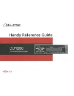 Eclipse CD1200 Handy Reference Manual preview