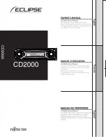 Preview for 1 page of Eclipse CD2000 Owner'S Manual