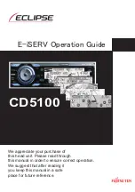 Preview for 1 page of Eclipse CD5100 Operation Manual