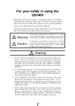 Preview for 2 page of Eclipse CD5405 Owner'S Manual