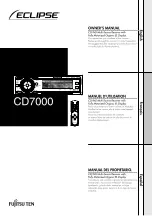 Preview for 1 page of Eclipse CD7000 Owner'S Manual