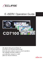 Предварительный просмотр 1 страницы Eclipse CD7100 Operation Manual
