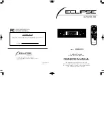 Предварительный просмотр 1 страницы Eclipse CD8053 Owner'S Manual