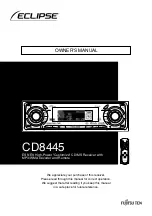 Eclipse CD8445 Owner'S Manual предпросмотр