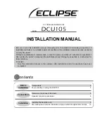 Preview for 1 page of Eclipse DCU105 Installation Manual