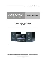 Preview for 10 page of Eclipse E-802 User Manual