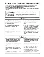 Предварительный просмотр 3 страницы Eclipse EA4000 Owner'S Manual