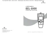 Предварительный просмотр 1 страницы Eclipse ECL-1000 User Manual