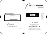 Предварительный просмотр 1 страницы Eclipse ECLIPSE CD5433 Owner'S Manual