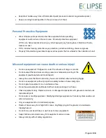 Предварительный просмотр 4 страницы Eclipse ecoflex ECO-100 Operation And Maintenance Manual