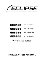 Preview for 1 page of Eclipse SE8495 Installation Manual