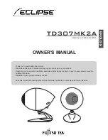 Предварительный просмотр 1 страницы Eclipse TD307MK2A Owner'S Manual