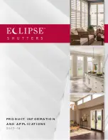 Eclipse UltraSatin shutters Installation Instructions Manual предпросмотр