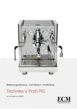 ECM Manufacture Technika V Profi PID User Manual предпросмотр