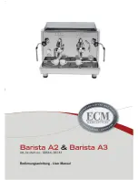 Предварительный просмотр 1 страницы ECM Barista A2 User Manual