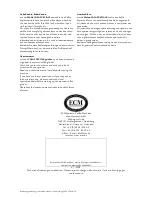 Preview for 2 page of ECM Casa Speciale Instruction Manual