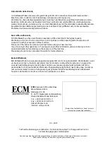 Preview for 2 page of ECM Casa V User Manual