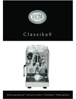 ECM ClassikaII Instruction Manual предпросмотр