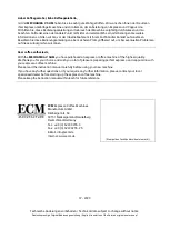 Предварительный просмотр 2 страницы ECM Mechanika V Slim User Manual