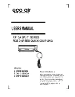 Eco Air ECO1202SQN User Manual preview