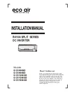 Предварительный просмотр 1 страницы Eco Air ECO906SD Installation Manual