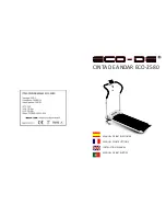 Eco-De CINTA DE ANDAR ECO-2580 Instruction Manual preview