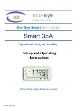 Preview for 1 page of Eco-Eye Smart 3pA Series Set Up And Operating Instructions Manual