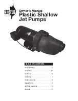 Eco-Flo SHALLOW WELL Owner'S Manual preview