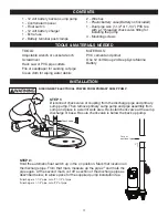 Preview for 4 page of Eco-Flo Water Ace WASBB Owner'S Manual