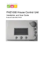 Предварительный просмотр 1 страницы Eco House Comfort FHZ1000 Installation And User Manual