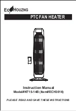 ECO HOUZNG ECH3016 Instruction Manual предпросмотр