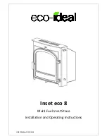 Preview for 1 page of Eco-ideal Inset eco 8 Installation And Operating Instructions Manual