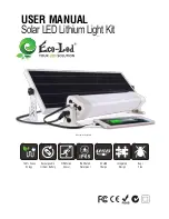 Eco-Led Solar LED Lithium Light Kit User Manual preview